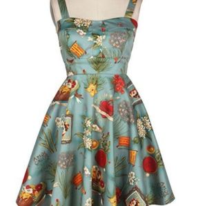 Frida Kahlo retro pinup dress